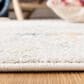 Safavieh Tulum 3" Square Ivory and Blue Area Rug, , large
