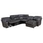 Steve Silver Provo 6-Piece Dual Power Chaise Sectional in Smoked Grey, , large