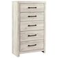 Ashley Cambeck 5 Piece Twin Single Storage Bed Set in Whitewash, , large