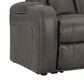 Ashley Fyne-Dyme Power Reclining Sofa in Shadow, , large