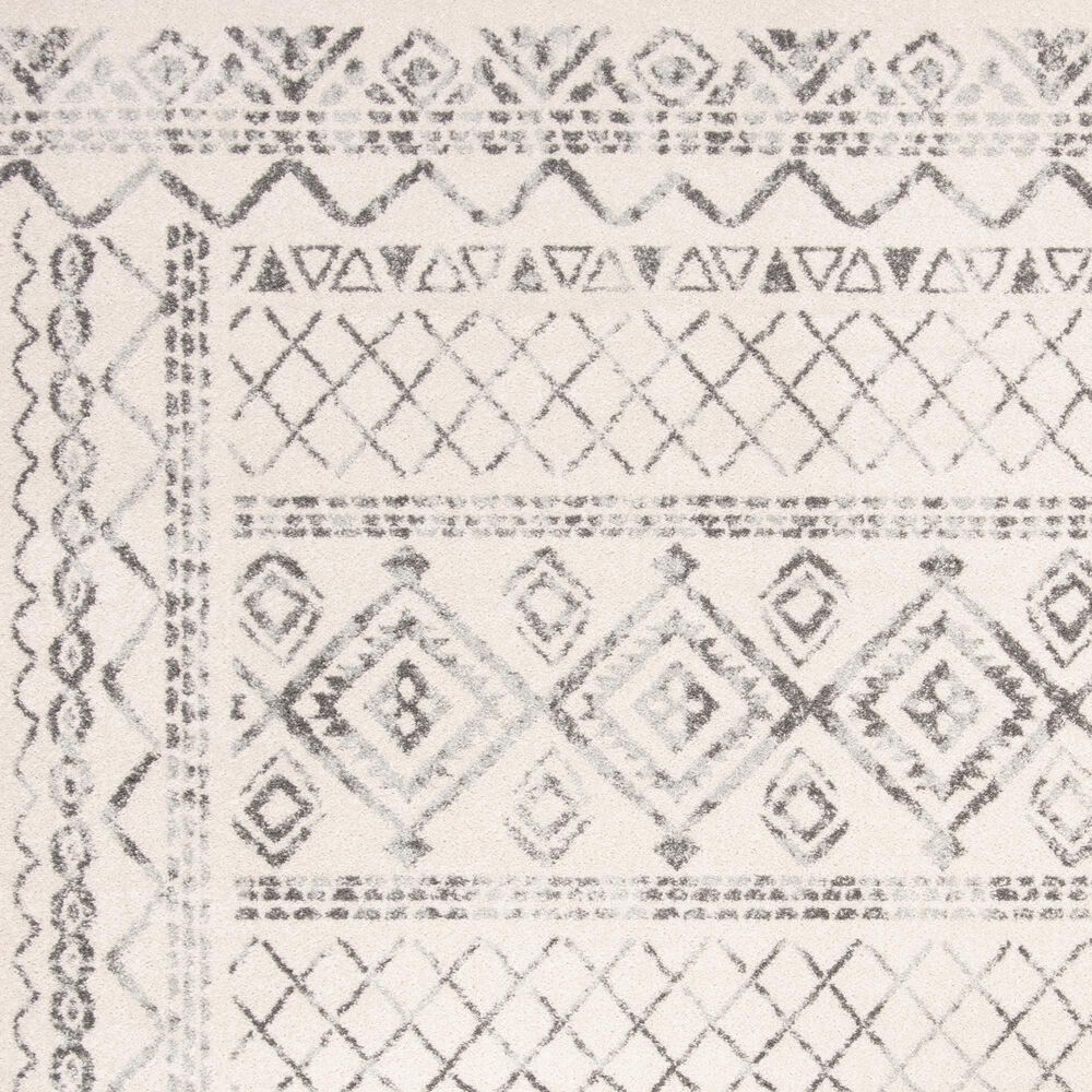 Safavieh Tulum Traditional  2&#39; x 11&#39; Ivory and Grey Runner, , large