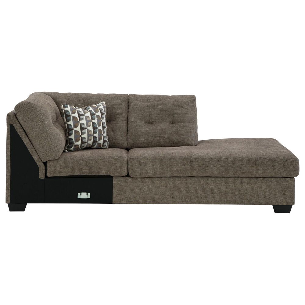 Ashley Mahoney 2-Piece Right Facing Sleeper Sectional with Chaise in Chocolate, , large