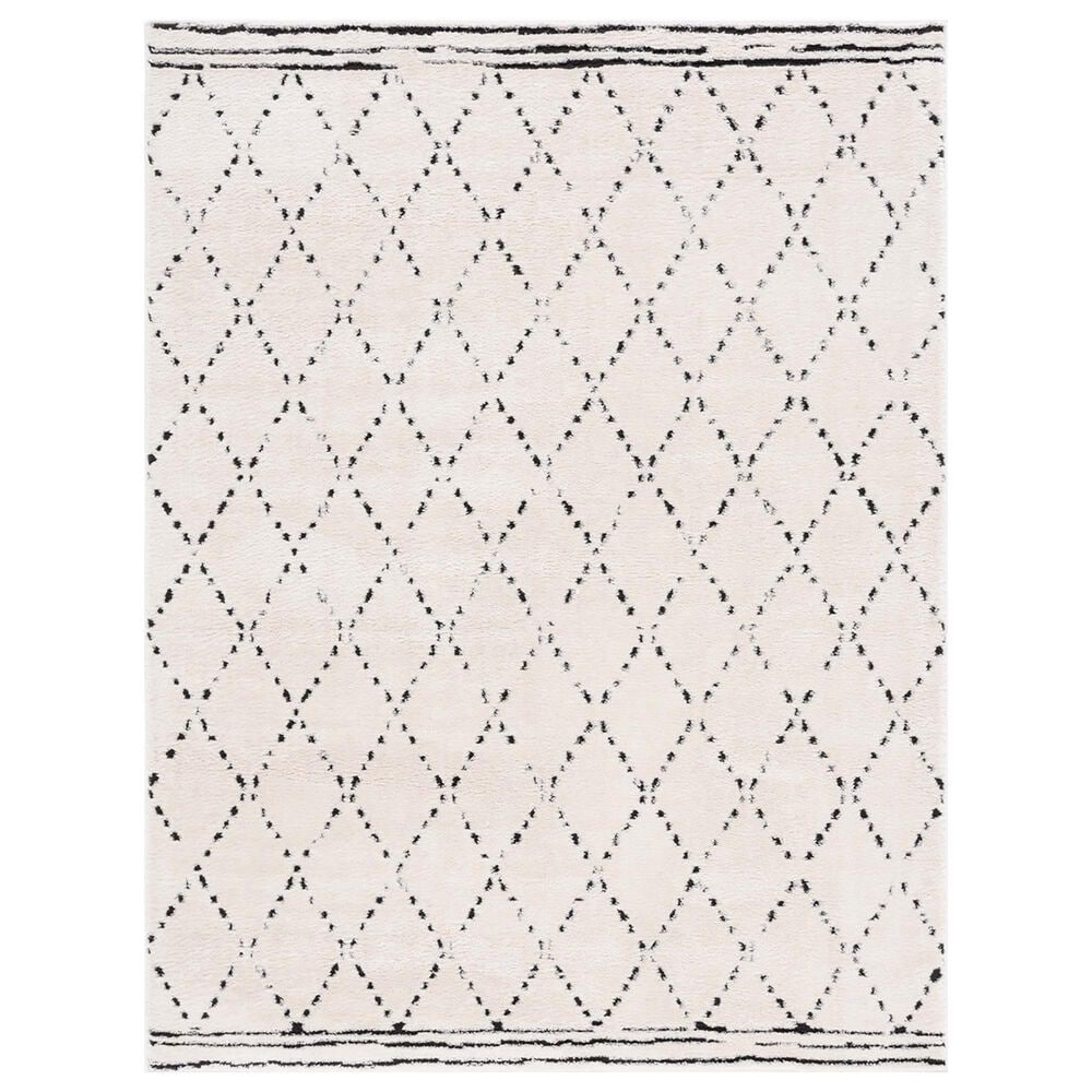 Safavieh Melody MEL102A 4" x 6" Ivory and Black Area Rug, , large