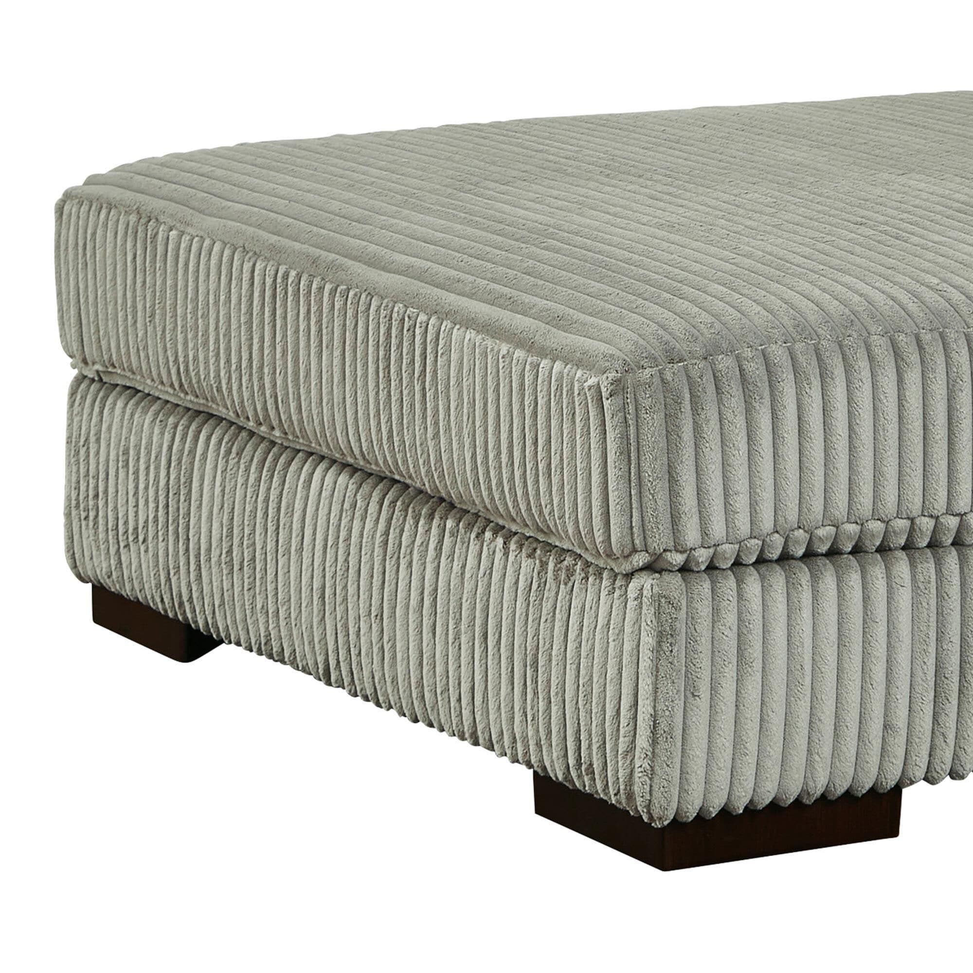 Ashley Lindyn Oversized Accent Ottoman in Fog