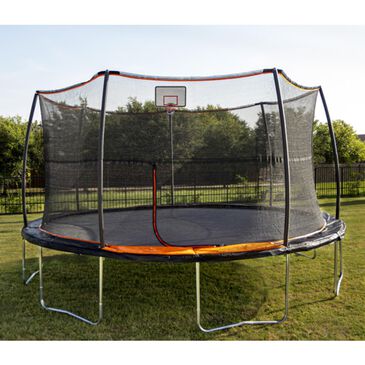 Jumpking 15 ft. Trampoline  with Bonus Basketball Hoop, , large