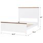 Legacy Classic Dutton Full Platform Bed in Natural White and Toasted Coconut, , large