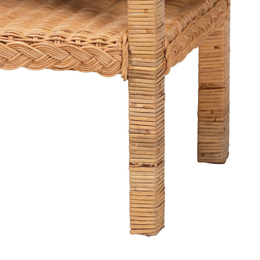 Baxton Studio Minahasa Side Table in Light Honey, , large