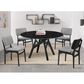 Blue River Venus and Lima 5-Piece Dining Set with Gray Cushion in Black, , large