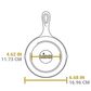 Lodge 6.5" Cast Iron Skillet in Black, , large