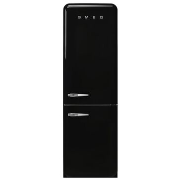 SMEG 11.69 Cu. Ft. Retro Freestanding Bottom Mount Refrigerator with Right Hinge in Black, , large
