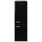 SMEG 11.69 Cu. Ft. Retro Freestanding Bottom Mount Refrigerator with Right Hinge in Black, , large