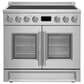 Forno Torino 36" French Door Induction Range in Stainless Steel, , large