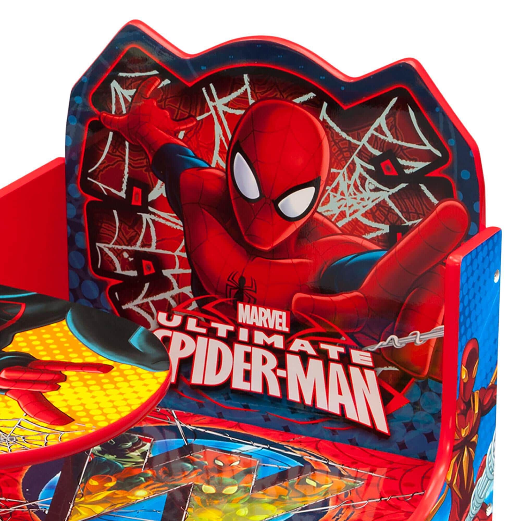 Delta Spider Man Chair Desk with Storage Bin in Red NFM