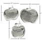 Maple and Jade Apple Shaped Tray in Silver (Set of 3), , large
