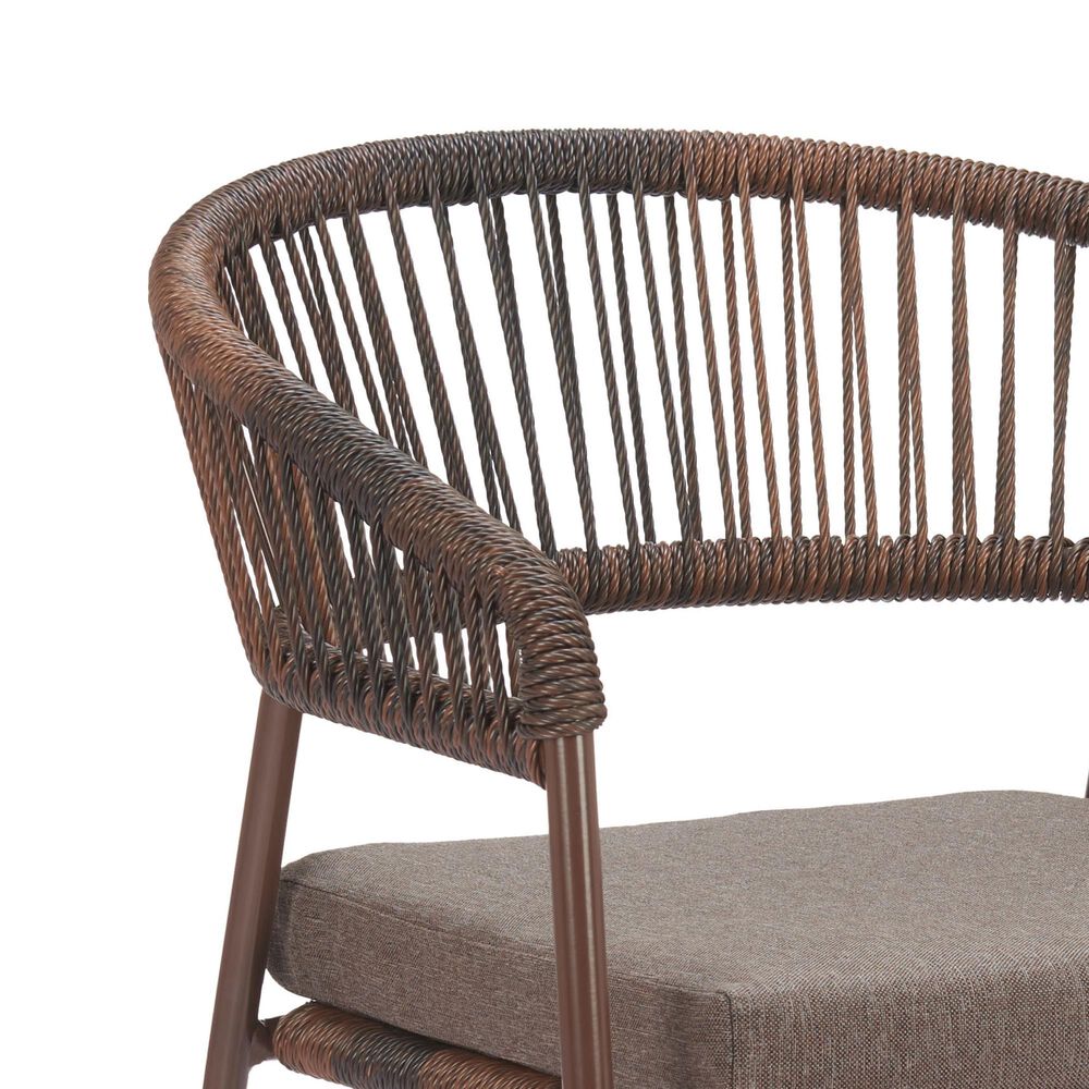 Zuo Modern Skye Outdoor Dining Chair in Brown (Set of 2), , large