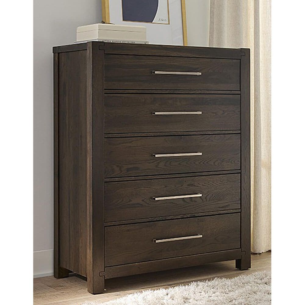 Viceray Collections Joinery 5-Drawer Chest in Espresso Oak, , large