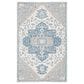 Safavieh Micro-Loop MLP213M 2"3" x 9" Ivory and Blue Runner, , large