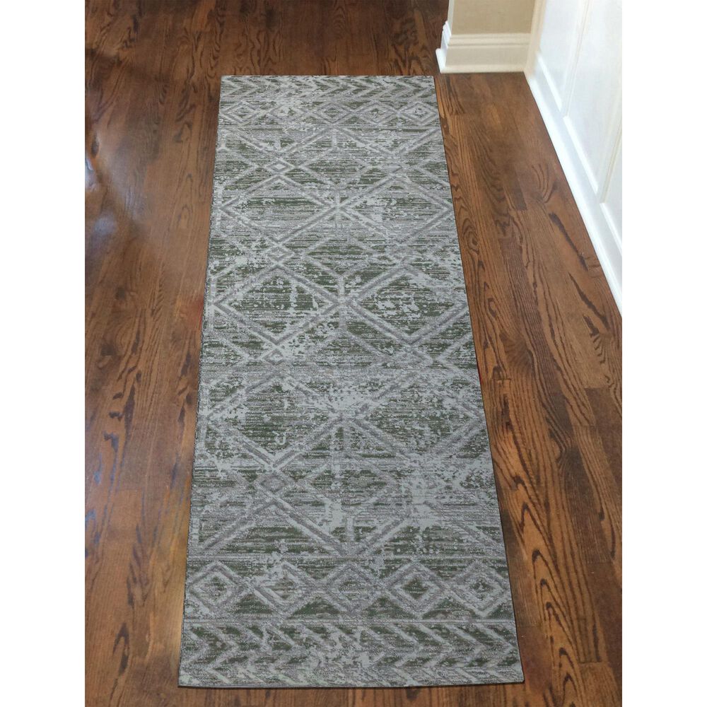 Radici USA Livigno Southwestern 2&#39;2&quot; x 7&#39;7&quot; Green Area Rug, , large