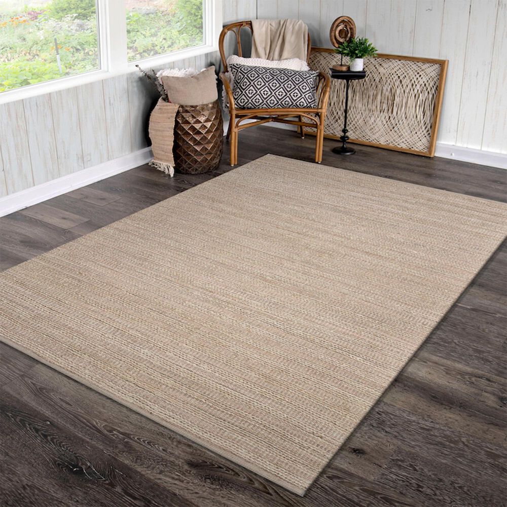 L&amp;R Resources Bleached Naturals 7&#39;9&quot; x 9&#39;9&quot; Blush Area Rug, , large