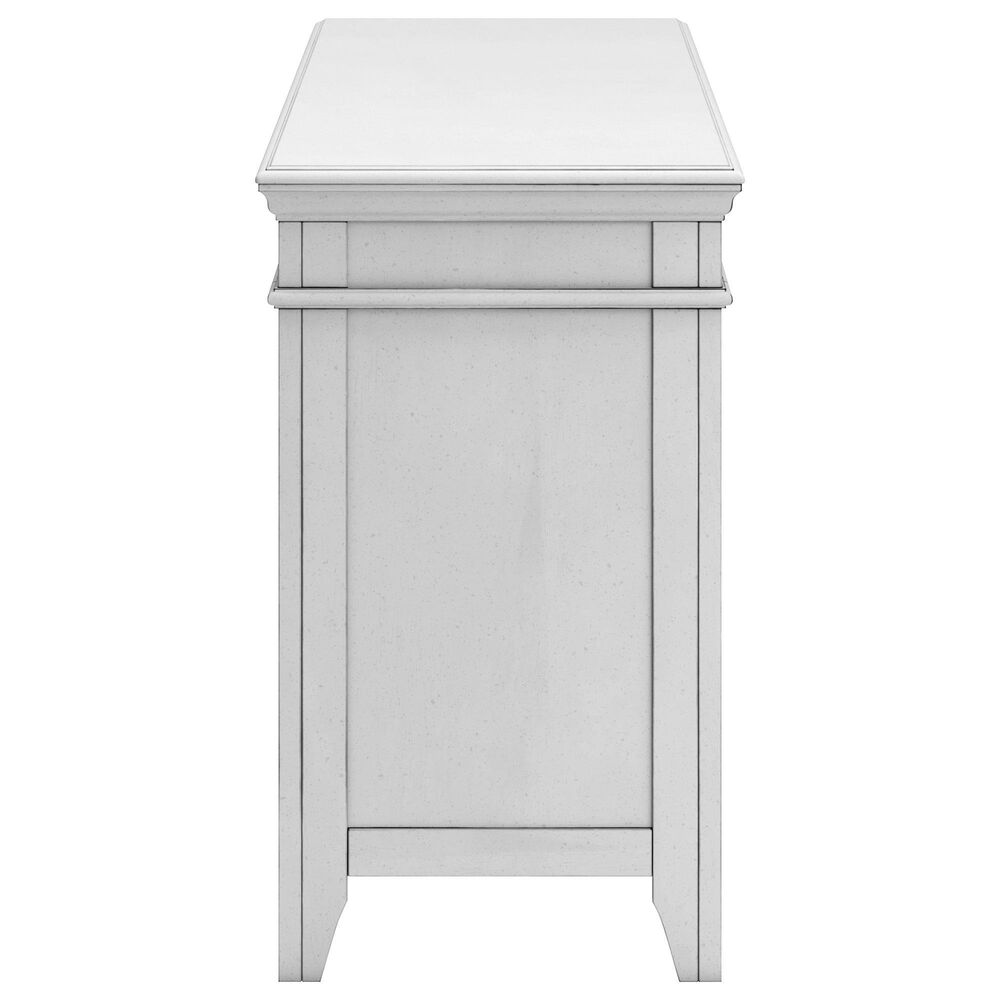 Ashley Kanwyn Credenza Desk in Distressed Whitewash, , large