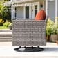 HOMLUX 9-Piece Wicker Sectional Patio Furniture Set in Orange Red, , large