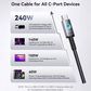 INUI Leopard 240W Magnetic Fast Charging Cable in Black, , large