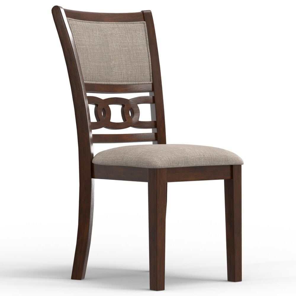 New Heritage Gia Side Chair with Light Brown Cushion in Cherry, , large