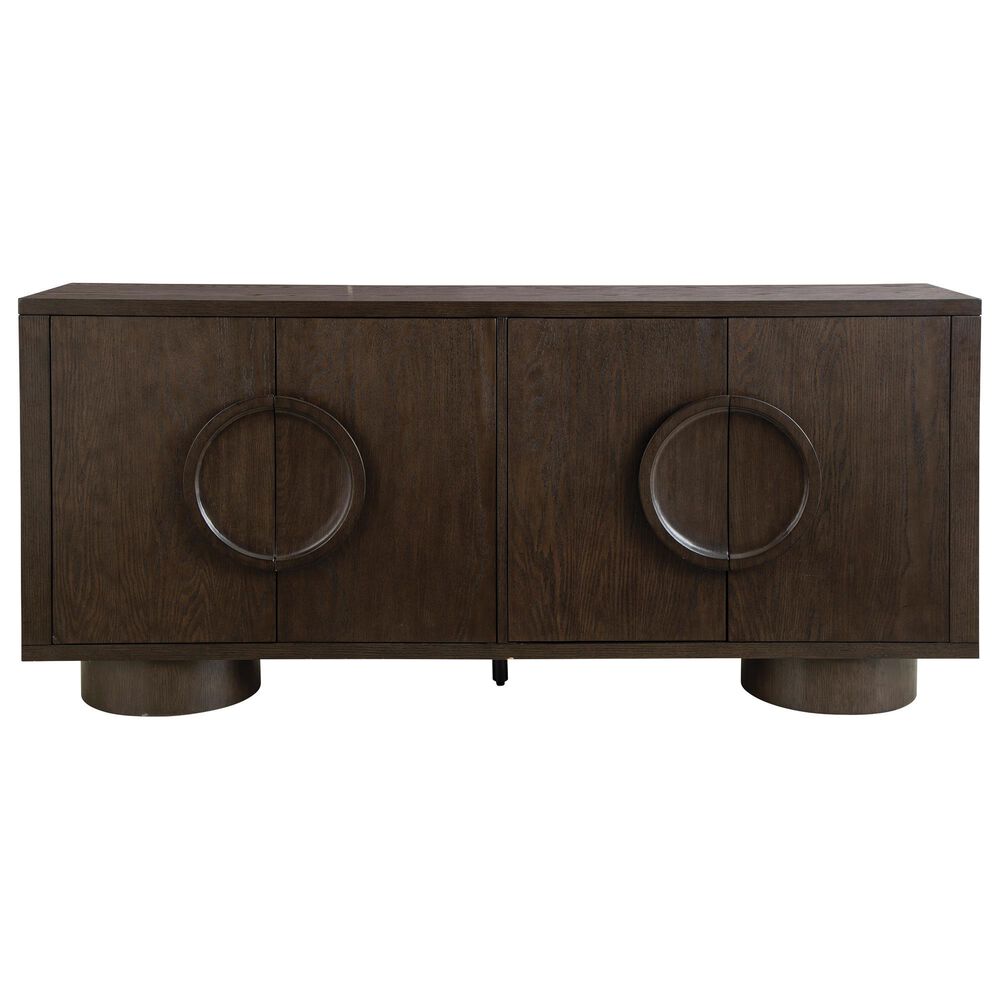 Ashley Veeda Accent Cabinet in Dark Brown, , large