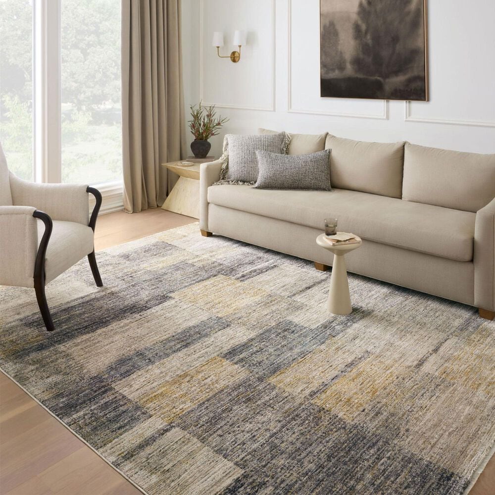 Loloi Soho 7&#39;10&quot; x 10&#39; Grey and Gold Area Rug, , large