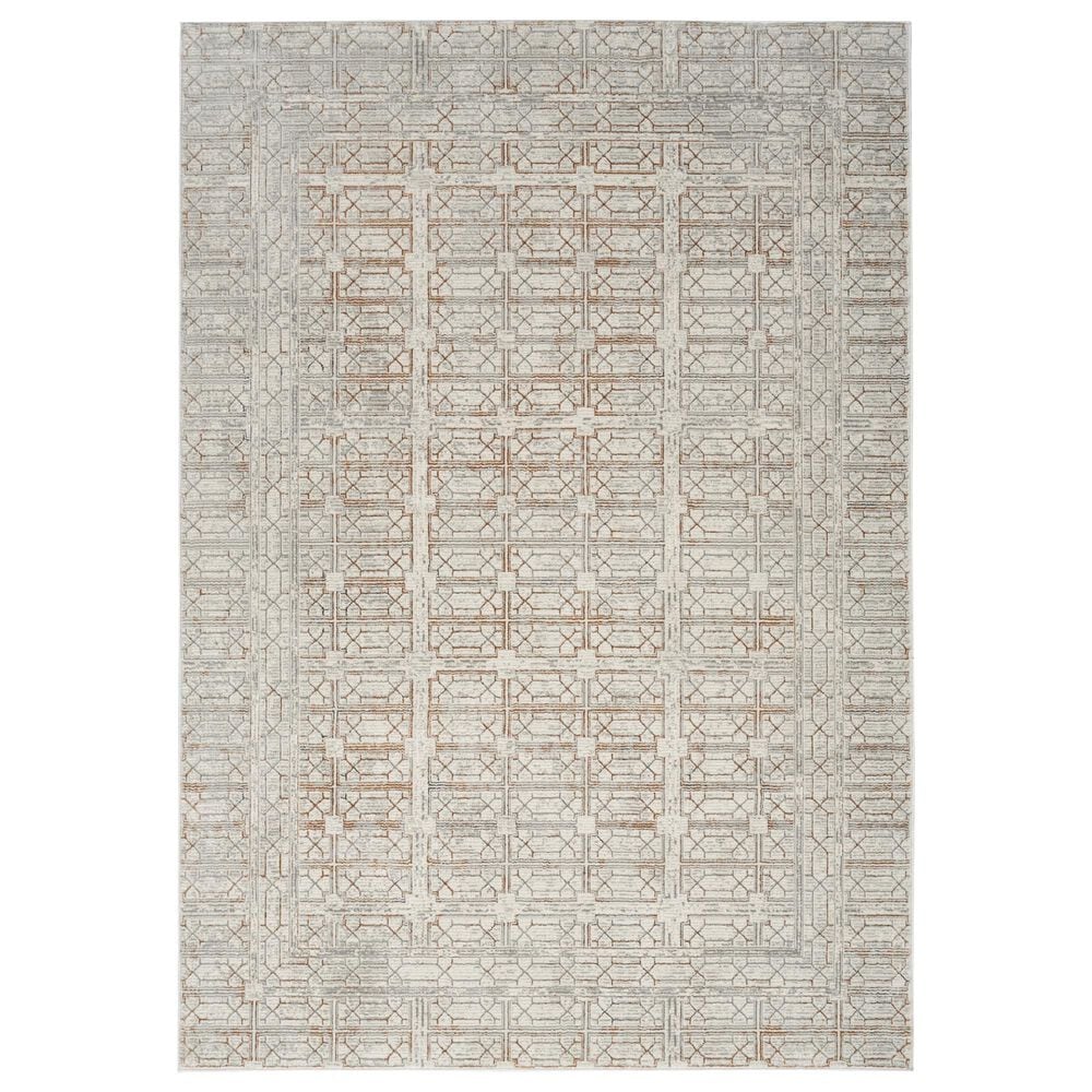 Nourison Desire Ivory and Beige 3"11" x 5"11" Area Rug, , large
