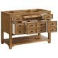 James Martin Malibu 48" Single Bathroom Vanity in Amber Birch with 3 cm Eternal Jasmine Pearl Quartz Top and Rectangular Sink, , large