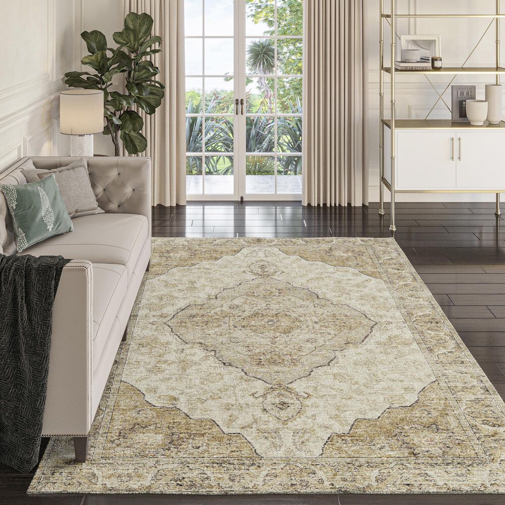 Dalyn Rug Company Tuscany 9&#39; x 12&#39; Gold Indoor/Outdoor Area Rug, , large