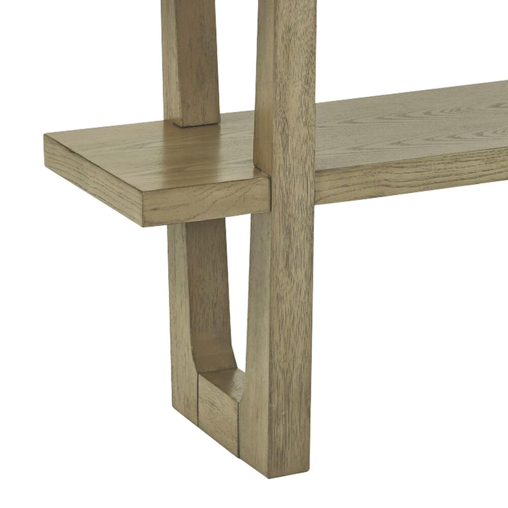 Steve Silver Perth Sofa Table in White and Weathered Sand, , large