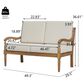 HOMLUX 4-Piece Outdoor Conversation Set in Beige, , large