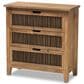 Baxton Studio Clement 3-Drawer Storage Cabinet in Medium Oak, , large