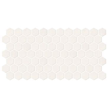 Dal-Tile Keystone Arctic White 2" x 2" Hexagon on 12" x 24" Ceramic Mosaic Sheet, , large