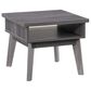 CorLiving Hollywood Side Table with Shelf in Dark Grey, , large