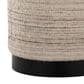 LumiSource Tahoe 18" Band Storage Ottoman in Cream, , large