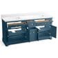 Kohler Charlemont 72" Double Bathroom Vanity in Tidal Blue with 3 cm White Quartz Top and Rectangular Sinks, , large