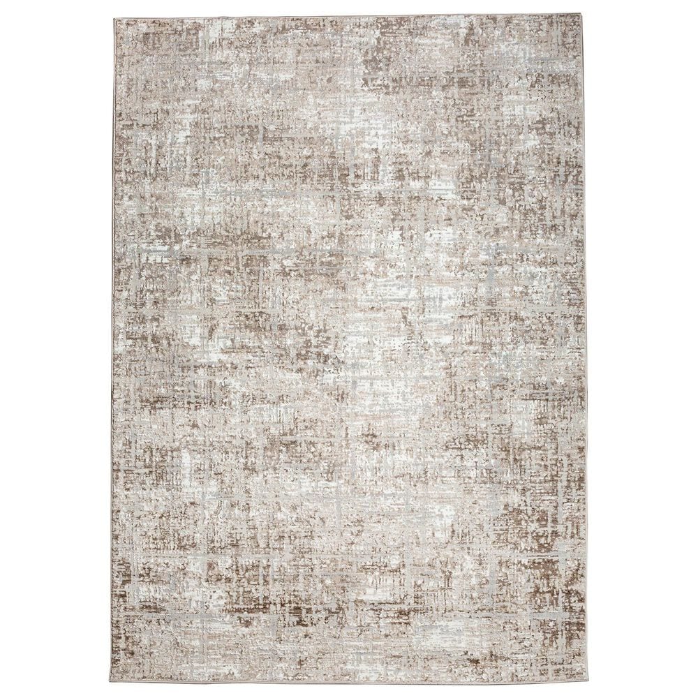 Radici USA Livigno Abstract 3"3" x 4"11" Beige Area Rug, , large