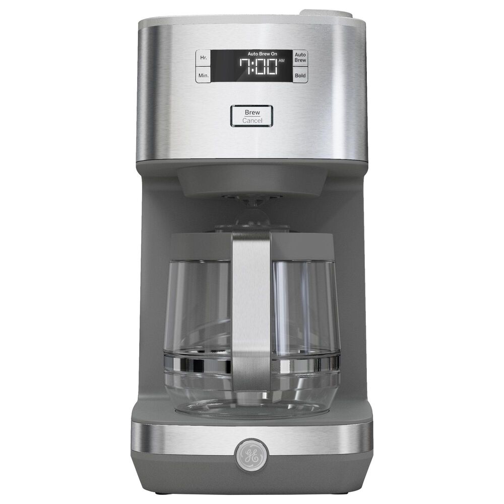 GE Appliances Drip Coffee Maker with Glass Carafe in Stainless Steel, , large