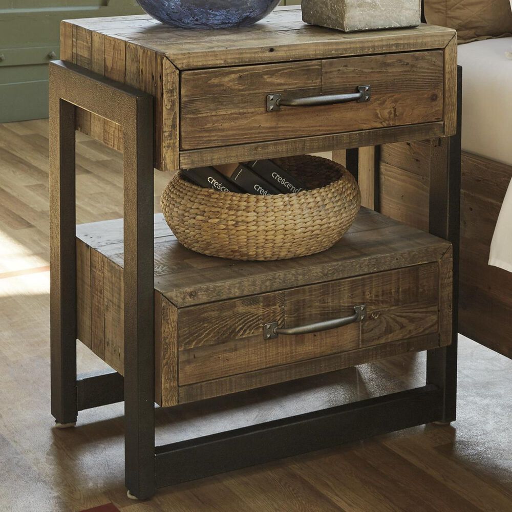 Signature Design by Ashley Sommerford 2 Drawer Nightstand in Light Grayish Brown, , large