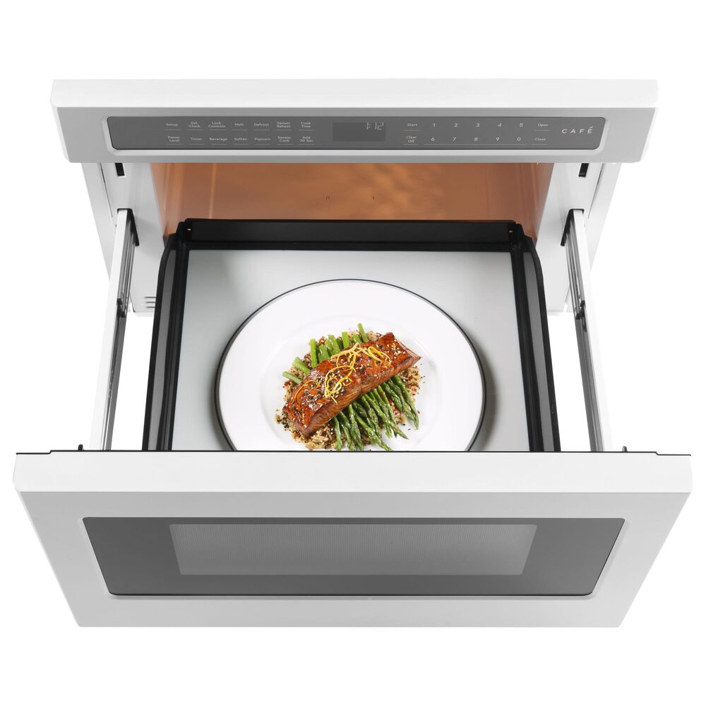 Cafe 24&quot; Built-In Microwave in Matte White, , large
