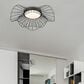 Golden Lighting Elena 24" Flush Mount in Natural Black, , large