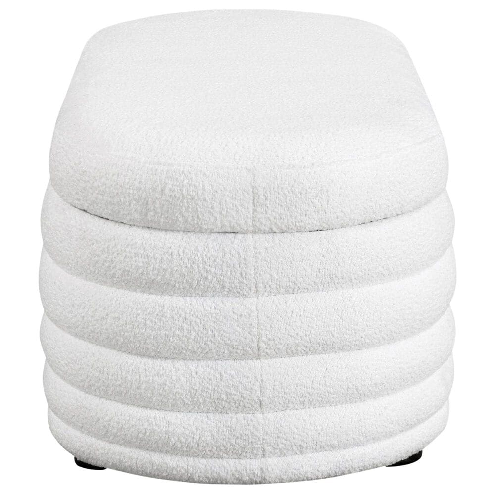 Lifestyle Solutions Lancaster Storage Ottoman in White, , large