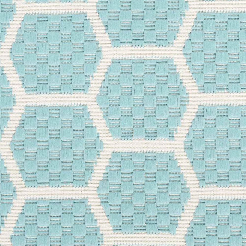 Nourison Twist Reversible 5&#39; x 7&#39; Aqua Indoor/Outdoor Area Rug, , large