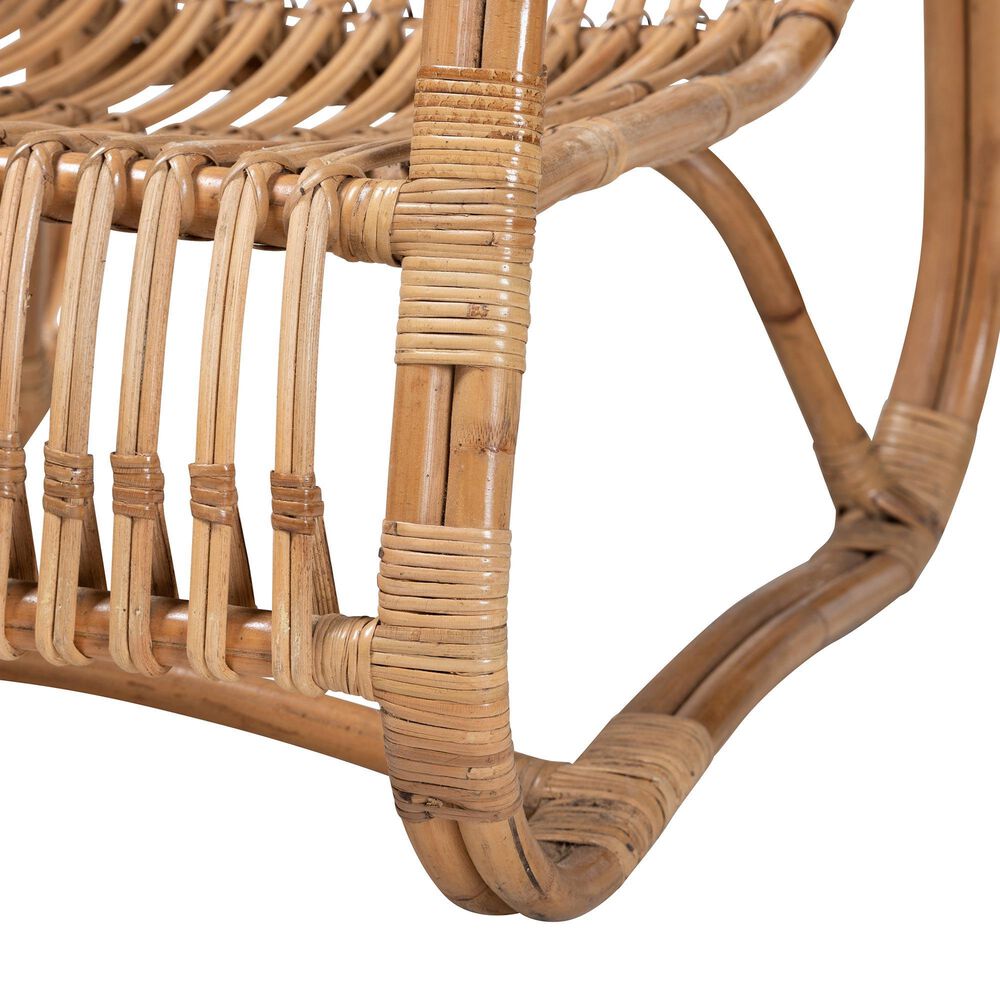 Baxton Studio Blanca Rattan Accent Chair in Natural, , large