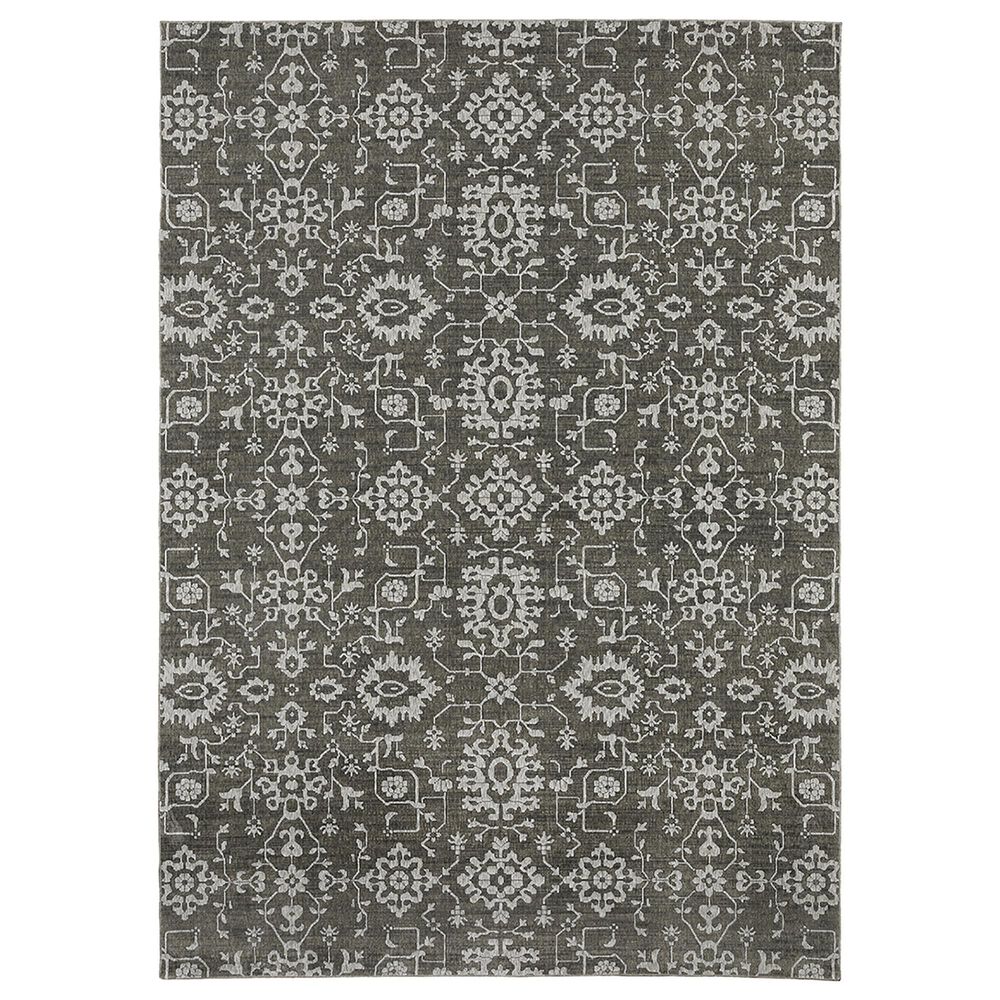 Oriental Weavers Intrigue INT09 9"10" x 12"10" Grey Area Rug, , large