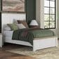 Ashley Rustic Queen Panel Bed in White and Brown, , large