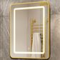HOMLUX 24" x 30" Bathroom Medicine Cabinet with Mirror in Gold, , large